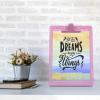 Acrimet Clipboard Letter Size A4 (13 3/8” x 9 7/16”) Premium Metal Clip with Side Rulers (Plastic) (Pink Color) (6 Pack)