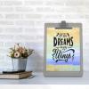 Acrimet Clipboard Letter Size A4 (13 3/8” x 9 7/16”) Premium Metal Clip with Side Rulers (Plastic) (Smoke Color) (6 Pack)