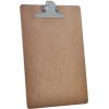 Acrimet Clipboard Letter Size A4 (13” x 9 1/16”) Premium Metal Clip (Hardboard) (Silver Clip) (6 Pack)