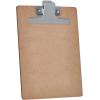 Acrimet Clipboard Memo Size A5 (9 1/16” x 6 5/16”) Premium Metal Clip (Hardboard) (Silver Clip) (6 Pack)