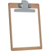 Acrimet Clipboard Memo Size A5 (9 1/16” x 6 5/16”) Premium Metal Clip (Hardboard) (Silver Clip) (6 Pack)