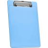 Acrimet Clipboard Memo Size A5 (9 1/4” x 6 5/16”) Low Profile Clip (Plastic) (Clear Blue Color) (6 Pack)