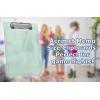 Acrimet Clipboard Memo Size A5 (9 1/4” x 6 5/16”) Low Profile Clip (Plastic) (Clear Green Color) (3 Pack)