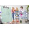 Acrimet Clipboard Memo Size A5 (9 1/4” x 6 5/16”) Low Profile Clip (Plastic) (Clear Green Color) (6 Pack)