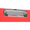 Acrimet Clipboard Memo Size A5 (9 1/4” x 6 5/16”) Low Profile Clip (Plastic) (Clear Red Color) (3 Pack)
