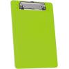 Acrimet Clipboard Memo Size A5 (9 1/4” x 6 5/16”) Low Profile Clip (Plastic) (Green Citrus Color) (6 Pack)