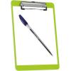 Acrimet Clipboard Memo Size A5 (9 1/4” x 6 5/16”) Low Profile Clip (Plastic) (Green Citrus Color) (6 Pack)