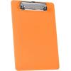 Acrimet Clipboard Memo Size A5 (9 1/4” x 6 5/16”) Low Profile Clip (Plastic) (Orange Color) (6 Pack)