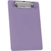 Acrimet Clipboard Memo Size A5 (9 1/4” x 6 5/16”) Low Profile Clip (Plastic) (Purple Color) (6 Pack)