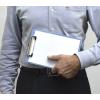 Acrimet Clipboard Memo Size A5 (9 1/4” x 6 5/16”) Low Profile Clip (Plastic) (Solid Blue Color) (6 Pack)