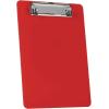 Acrimet Clipboard Memo Size A5 (9 1/4” x 6 5/16”) Low Profile Clip (Plastic) (Solid Red Color) (6 Pack)