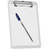 Acrimet Clipboard Memo Size A5 (9 1/4” x 6 5/16”) Low Profile Clip (Plastic) (White Color) (3 Pack)