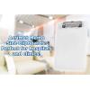 Acrimet Clipboard Memo Size A5 (9 1/4” x 6 5/16”) Low Profile Clip (Plastic) (White Color) (3 Pack)