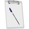 Acrimet Clipboard Memo Size A5 (9 1/4” x 6 5/16”) Low Profile Clip (Plastic) (White Color) (6 Pack)
