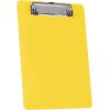Acrimet Clipboard Memo Size A5 (9 1/4” x 6 5/16”) Low Profile Clip (Plastic) (Yellow Color) (6 Pack)