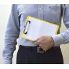 Acrimet Clipboard Memo Size A5 (9 1/4” x 6 5/16”) Low Profile Clip (Plastic) (Yellow Color) (6 Pack)