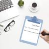 Acrimet Clipboard Memo Size A5 (9 1/4″ x 6 1/3″) Premium Metal Clip (Plastic) (Assorted Color) (6 Pack)