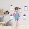 Acrimet Clipboard Memo Size A5 (9 1/4″ x 6 1/3″) Premium Metal Clip (Plastic) (Purple Color) (6 Pack)