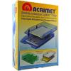 Acrimet Collapsible Articulated Letter Tray 3 Tier Plastic Desktop File Organizer (Clear Blue Color)(Black Color)
