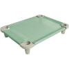 Acrimet Cooling Elevated Pet Dog Bed Cot for Small Dogs, Washable and Breathable Mesh Fabric, Stainless Steel Frame, Indoor & Outdoor Use, (Size: 26”x 20”) (Green Color) (1 Unit)