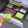 Acrimet Desk Drawer Organizer Tray with 8 compartments Bin Multi-Purpose for Desk Supplies and Accessories (Plastic) (Black Color)(Black)