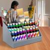 Acrimet Desktop Organizer – Easy Organizer Caddy Holder for Office, Home and School use (Plastic) (Silver Color)