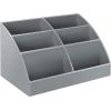 Acrimet Desktop Organizer – Easy Organizer Caddy Holder for Office, Home and School use (Plastic) (Silver Color)