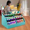 Acrimet Desktop Organizer – Easy Organizer Caddy Holder for Office, Home and School use (Plastic) (Solid Green Color)