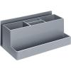 Acrimet Desktop Organizer – Multi Organizer Caddy Holder for Office, Home and School use (Plastic) (Silver Color)