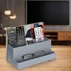 Acrimet Desktop Organizer – Multi Organizer Caddy Holder for Office, Home and School use (Plastic) (Silver Color)