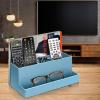 Acrimet Desktop Organizer – Multi Organizer Caddy Holder for Office, Home and School use (Plastic) (Solid Blue Color)