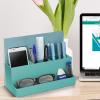 Acrimet Desktop Organizer – Multi Organizer Caddy Holder for Office, Home and School use (Plastic) (Solid Green Color)