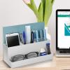 Acrimet Desktop Organizer – Multi Organizer Caddy Holder for Office, Home and School use (Plastic) (White Color)