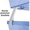 Acrimet Facility 2 Tier Letter Tray, Front Load, Letter Size/A4, Desktop File Organizer, Plastic (Clear Smoke Color)(Clear Blue)