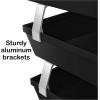 Acrimet Facility 3 Tier Letter Tray, Front Load, Letter Size/A4, Desktop File Organizer, Plastic (Black Color)