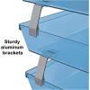 Acrimet Facility 3 Tier Letter Tray, Front Load, Letter Size/A4, Desktop File Organizer, Plastic (Clear Blue Color)