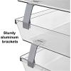 Acrimet Facility 3 Tier Letter Tray, Side Load, Letter Size/A4, Desktop File Organizer, Plastic (Clear Crystal Color)(Crystal Color)