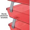 Acrimet Facility 3 Tier Letter Tray, Side Load, Letter Size/A4, Desktop File Organizer, Plastic (Clear Pink Color)(Clear Red Color)