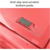 Acrimet Facility 3 Tier Letter Tray, Side Load, Letter Size/A4, Desktop File Organizer, Plastic (Clear Pink Color)(Clear Red Color)