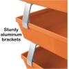 Acrimet Facility 3 Tier Letter Tray, Side Load, Letter Size/A4, Desktop File Organizer, Plastic (Solid Purple Color)(Orange)