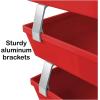 Acrimet Facility 3 Tier Letter Tray, Side Load, Letter Size/A4, Desktop File Organizer, Plastic (Solid Red Color)