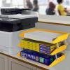 Acrimet Facility 3 Tier Letter Tray, Side Load, Letter Size/A4, Desktop File Organizer, Plastic (Yellow Color)(Yellow)