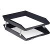 Acrimet Facility 4 Tier Letter Tray, Side Load, Letter Size/A4, Desktop File Organizer, Plastic (Clear Pink)(Black)