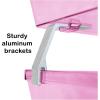 Acrimet Facility 4 Tier Letter Tray, Side Load, Letter Size/A4, Desktop File Organizer, Plastic (Clear Pink)(Clear Pink Color)