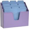 Acrimet Horizontal Triple File Folder Holder Organizer (Solid Red Color)(Purple)
