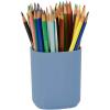 Acrimet Jumbo Pencil Holder, Pen Cup, Caddy Super-Sized Desktop Organizer for Students, Artists and Professionals (Plastic) (Solid Blue Color)