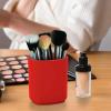 Acrimet Jumbo Pencil Holder, Pen Cup, Caddy Super-Sized Desktop Organizer for Students, Artists and Professionals (Plastic) (Solid Red Color)
