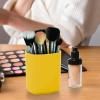 Acrimet Jumbo Pencil Holder, Pen Cup, Caddy Super-Sized Desktop Organizer for Students, Artists and Professionals (Plastic) (Solid Yellow Color)