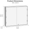 Acrimet Key Cabinet Organizer 128 Positions with Lock (Wall Mount) (128 Multicolored Tags Included) (Beige Cabinet)