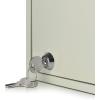 Acrimet Key Cabinet Organizer 24 Positions with Lock (Wall Mount) (24 Multicolored Tags Included) (Beige Cabinet)